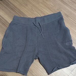 ALO Yoga Charcoal Knit Shorts